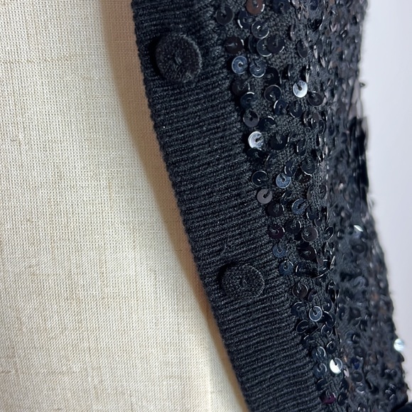 Seduce black fully beaded sequin top - Picture 4 of 11
